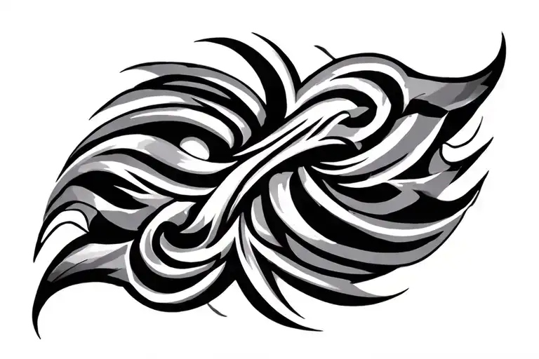 a wide tribal design - Variation 2