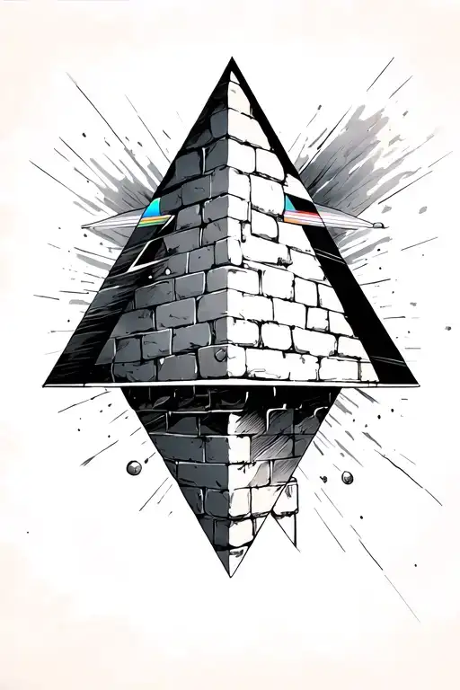 pink floyd prism in bricks