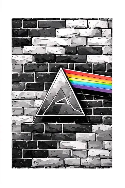 pink floyd dark side the wall bricks prism