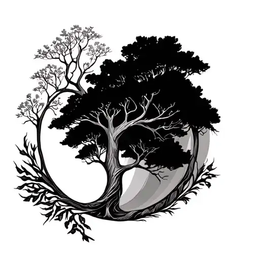 tree of life tattoo that looks like it's moving - Variation 2