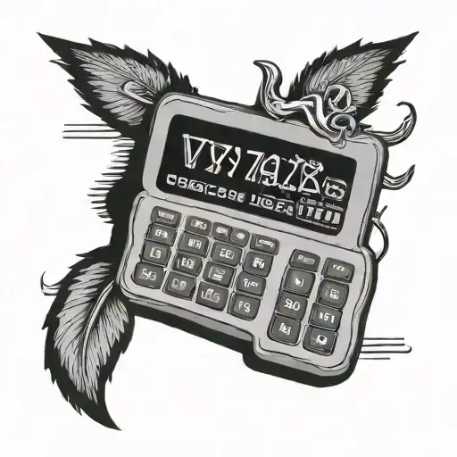 Computer with a calculator on screen with the text v70calc showing on the computer screen