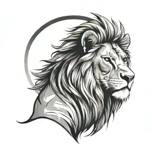 lion face