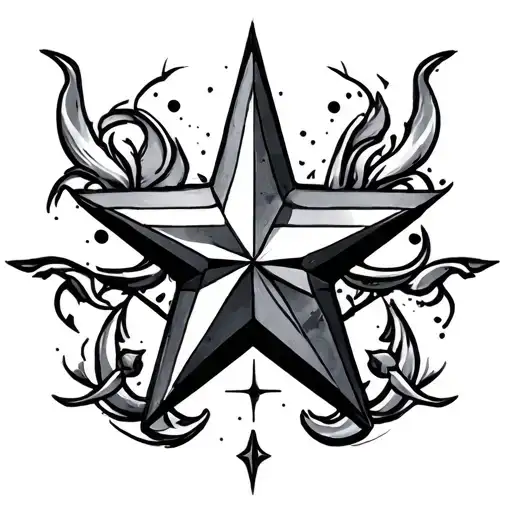 star with symbols - Variation 3