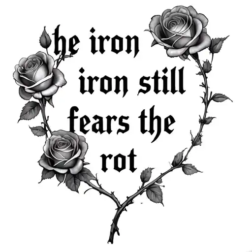"the iron still fears the rot" "the iron still fears the rot" "the iron still fears the rot" with many roses 