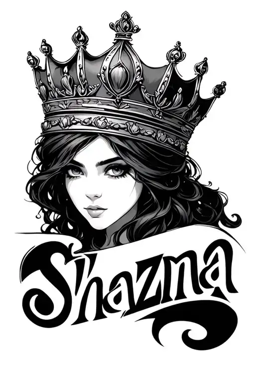 "Shazna" crown with wrist
