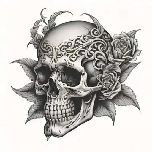 Skull With Anxiety - Variation 3