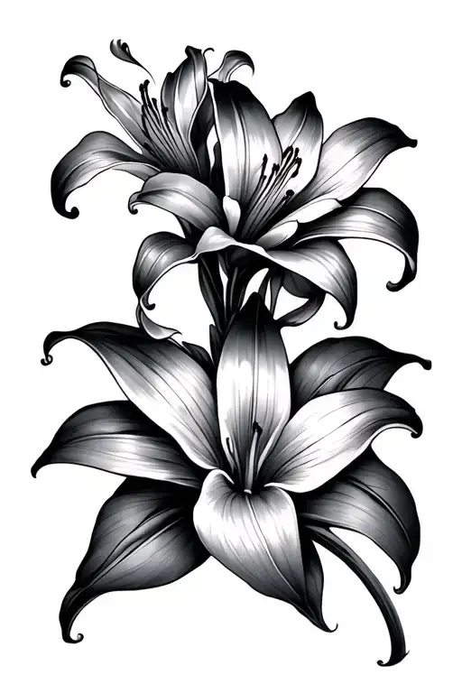 lilies intertwined
