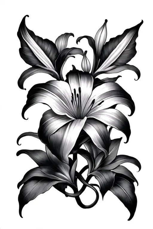 lilies intertwined - Variation 2