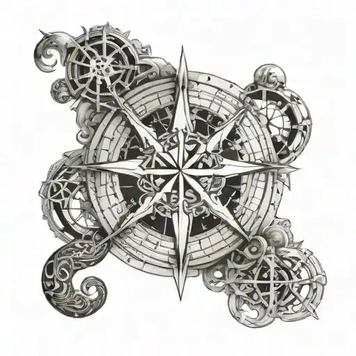 I would be looking for a cool tattoo for my forearm. It should include the following themes: Providence/Fate zodiac sign - Variation 2