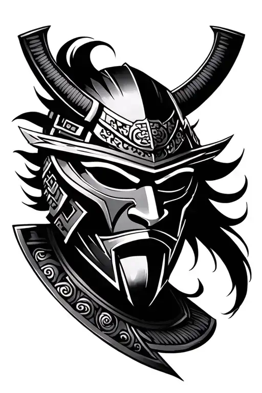 anime samurai mask - Variation 1