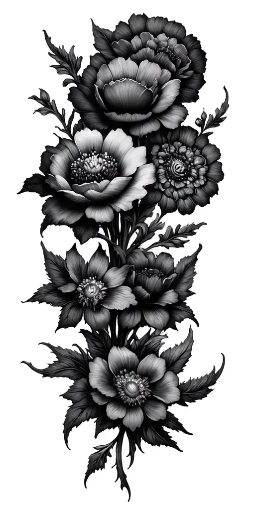 decayed flowers - Variation 2
