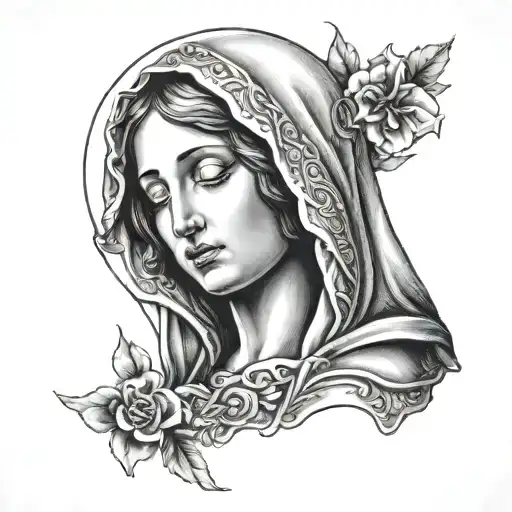 crying virgin mary