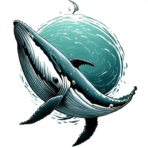 whale swimming - Variation 4