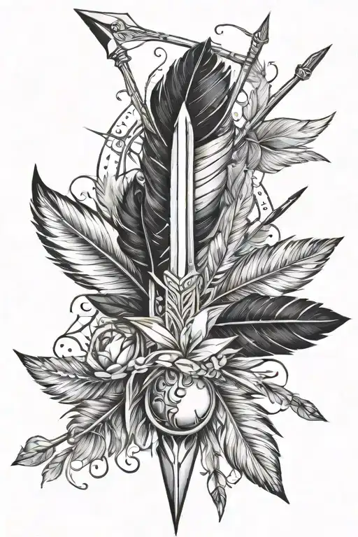 Arrow, feather, jupiter, sagittarius