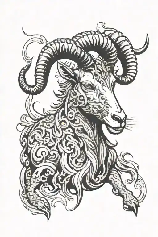 chinese zodiac metal goat with life path 7 incorporated - Variation 2