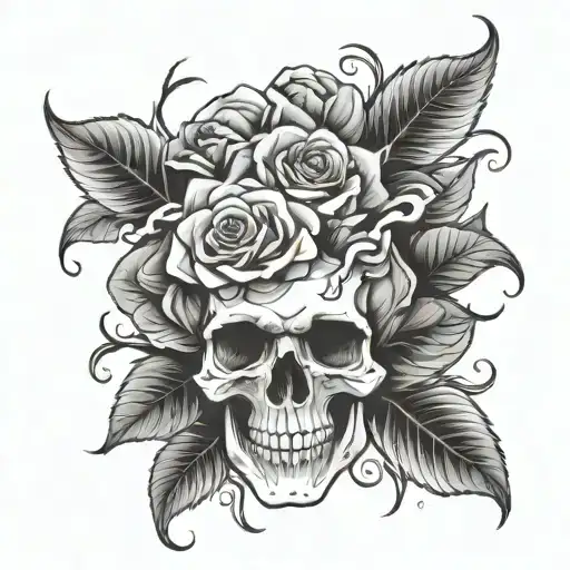 skull and roses - Variation 8