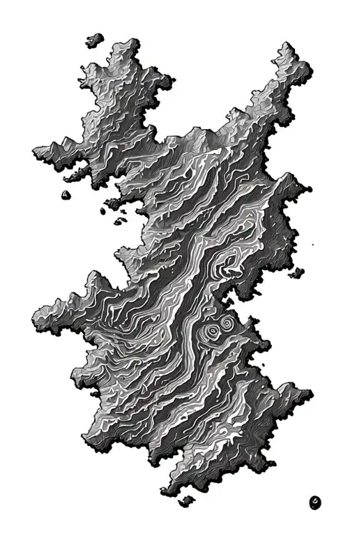 topographic map of fairyland
