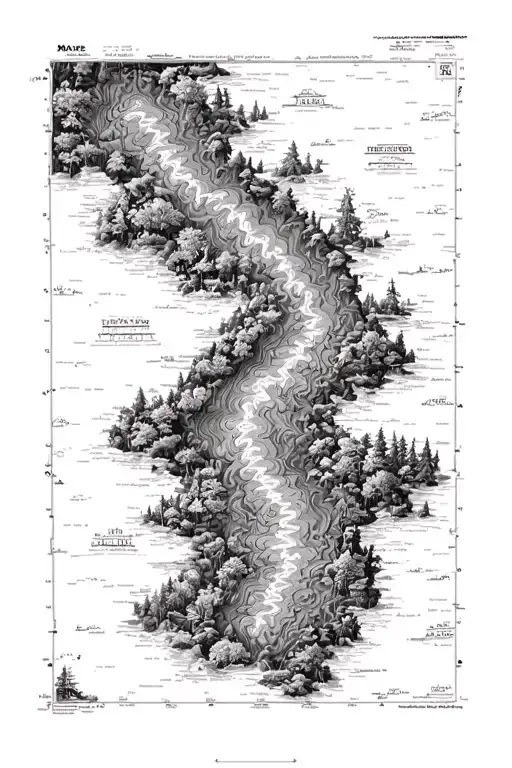 topographic map of fairyland - Variation 2
