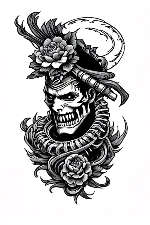 car part and yakuza tattoo design slave