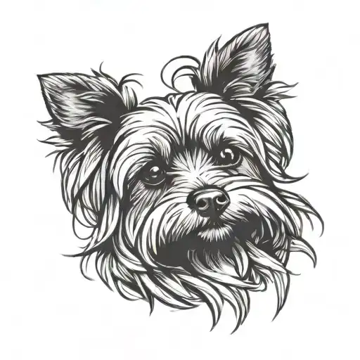 yorkie dog face