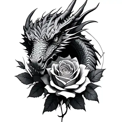 dragons and roses