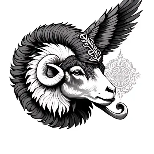 free spirit, peace and enlightened aries ram
