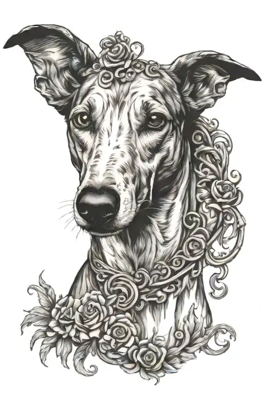greyhound medusa italian sicilian heritge - Variation 2