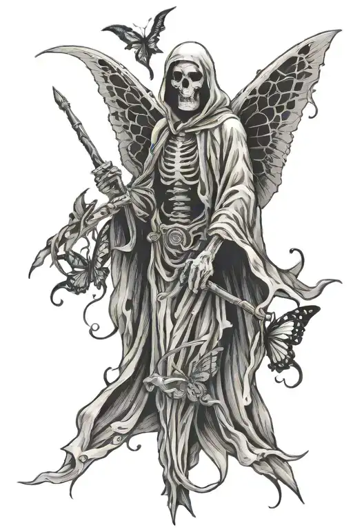hospice grim reaper butterfly