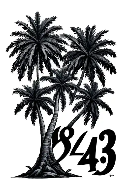 "843" palmetto trees
