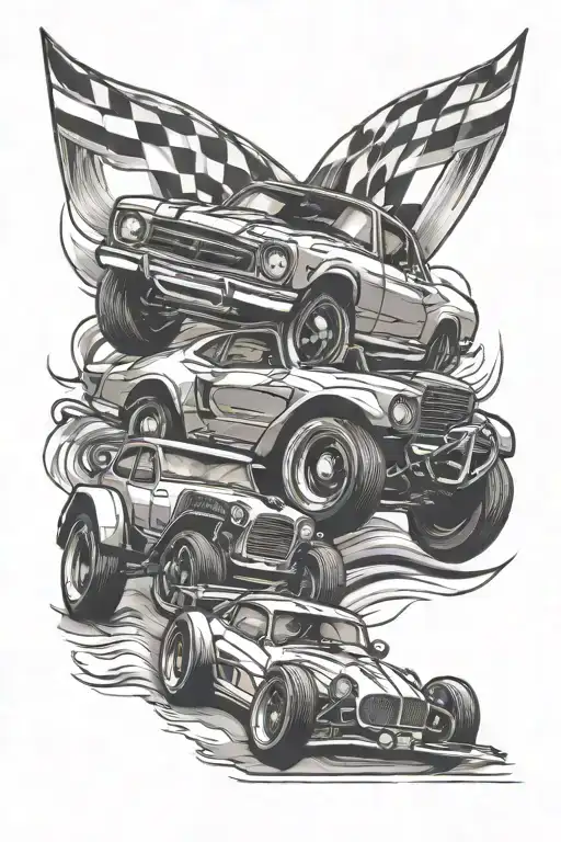 Cars racing - Variation 2