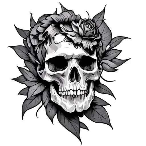 masculine tattoo back neck tattoo - Variation 2