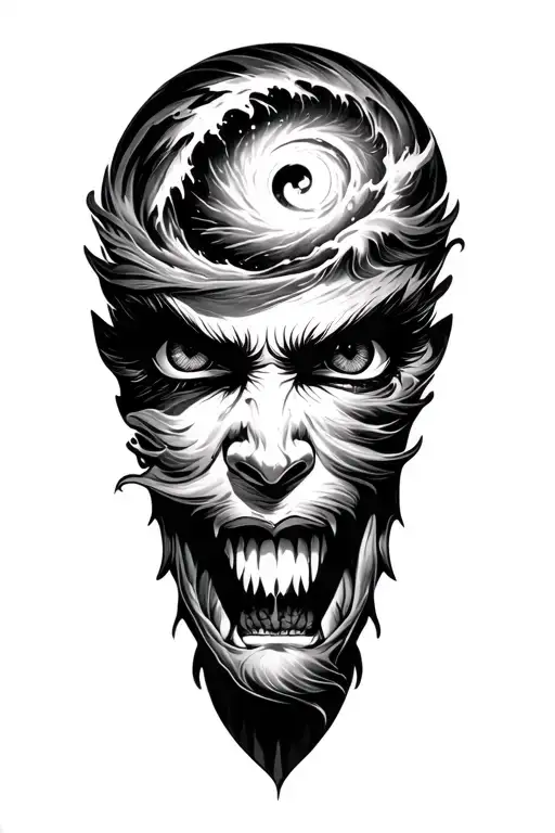 hurricane with eye - Variation 2