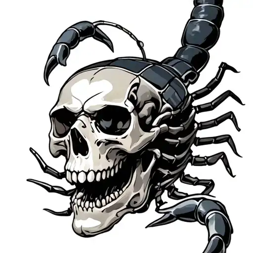 a scorpion infantry skull - Variation 2