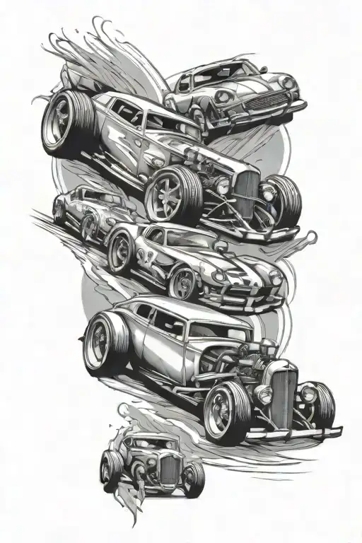 Cars racing - Variation 3
