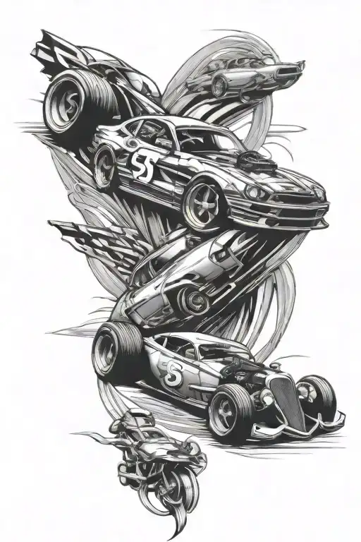 Cars racing - Variation 4