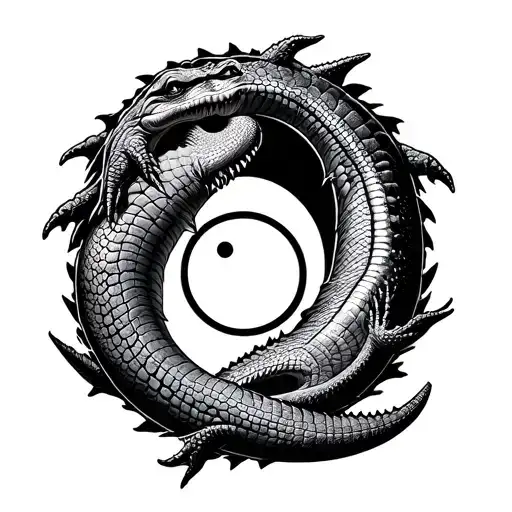 Yin Yang tattoo design