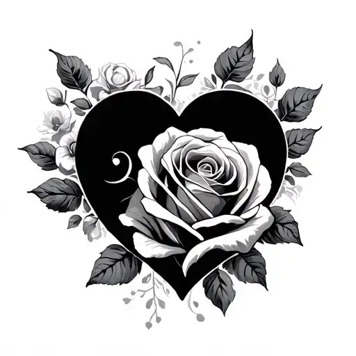 love hearts roses