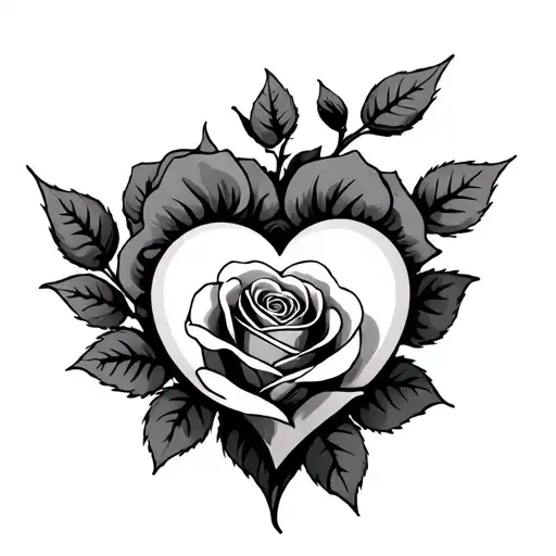 love hearts roses - Variation 2