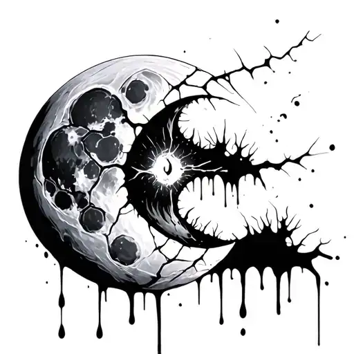 bleeding cracked moon