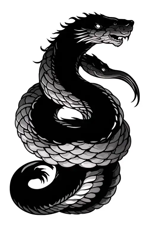 virgo and year of the snake on biceps tattoo only - Variation 1