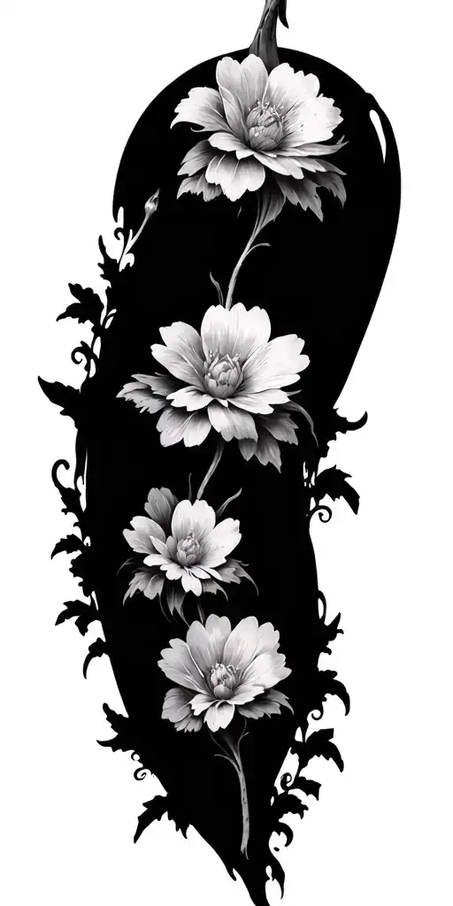 gothic flowers decayed 