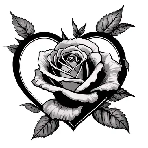 "Lolita Simpson" Rose and heart made