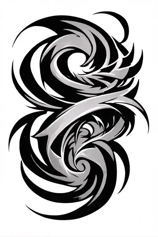 tribal that consumes the entire arm as if they were black stripes like those of Venom when he is going to become Venom