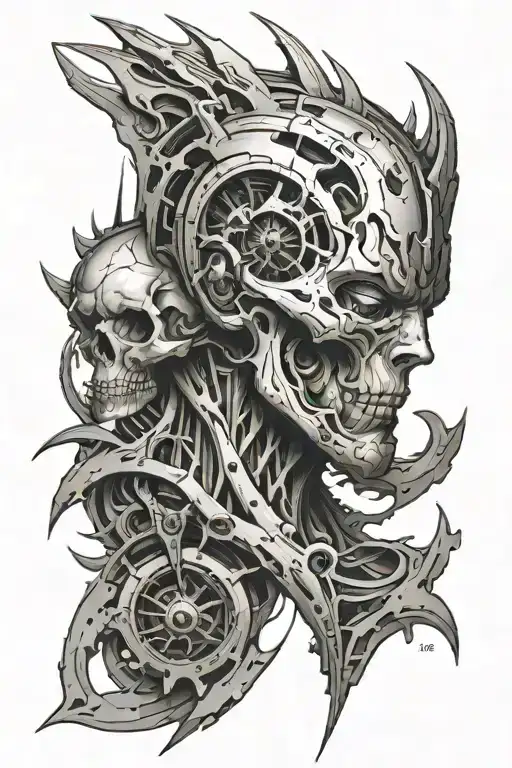 biomech skin ripped apart