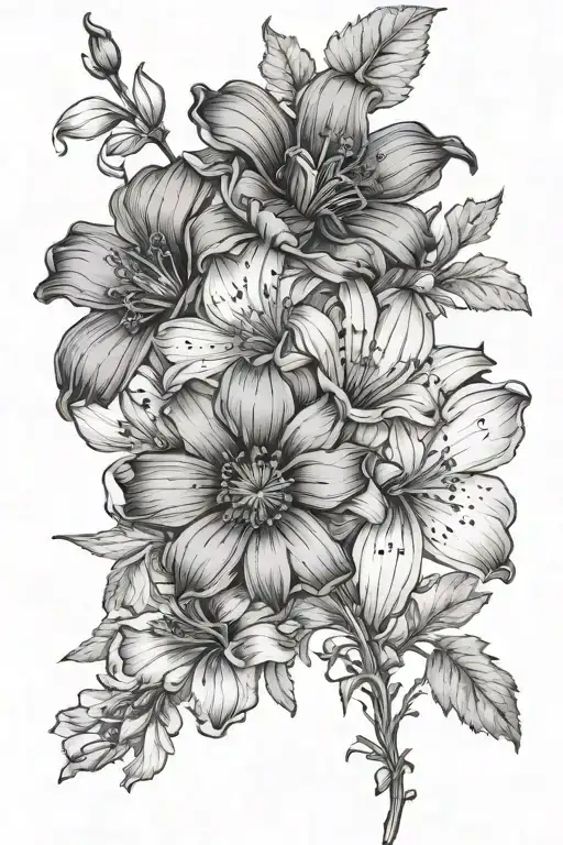daisy flowers, hawthorn flowers, sweat pea flowers, poppy flowers, gladiolus flowers, lilly flowers
