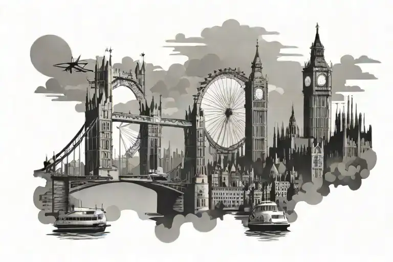 London skyline - Variation 2