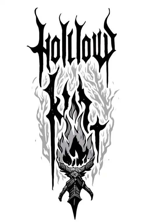 "Hollow" campfire knight rest