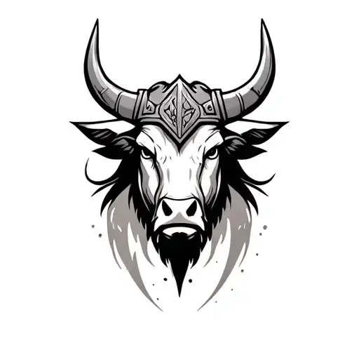 Viking inspired bull - Variation 2
